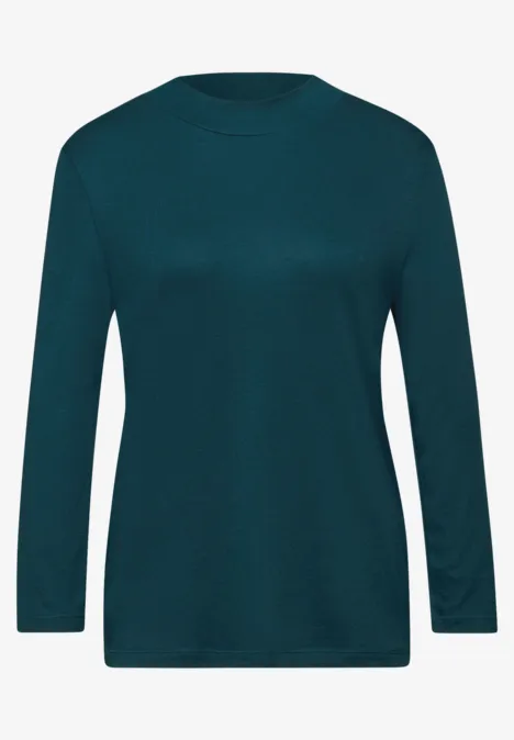 Basic Turtleneck Shirt tide blue