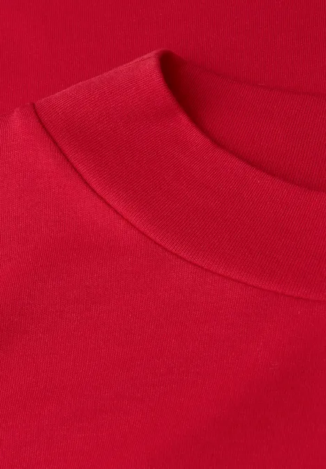 Basic Turtleneck Shirt racing red