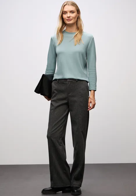 Basic Turtleneck Shirt arona blue