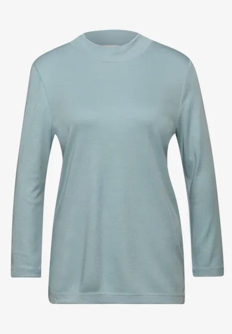 Basic Turtleneck Shirt arona blue