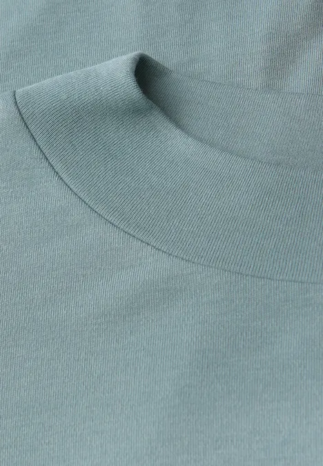 Basic Turtleneck Shirt arona blue