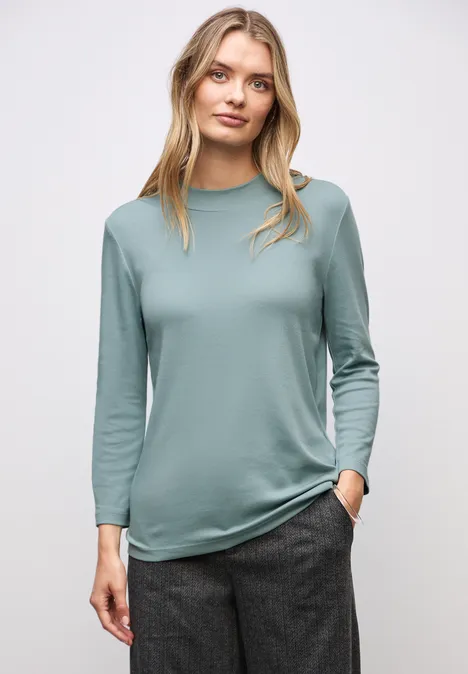Basic Turtleneck Shirt arona blue