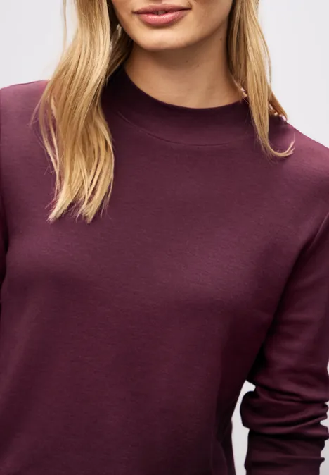 Basic Turtleneck Shirt noble red