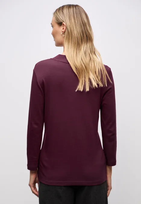 Basic Turtleneck Shirt noble red