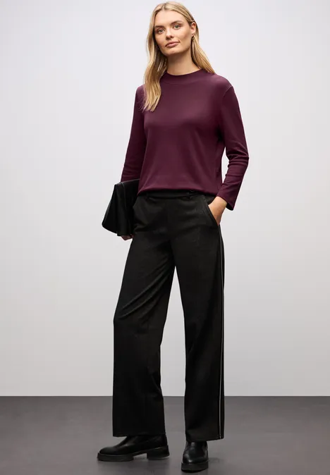 Basic Turtleneck Shirt noble red