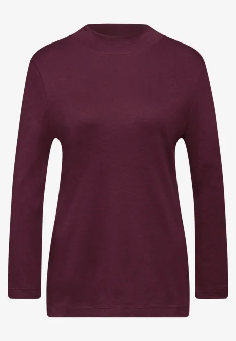 Basic Turtleneck Shirt noble red