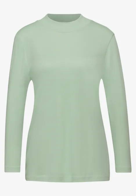 Basic Turtleneck Shirt pale mint green