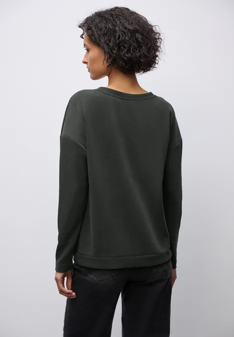 Silk-Look Shirt darkest brown