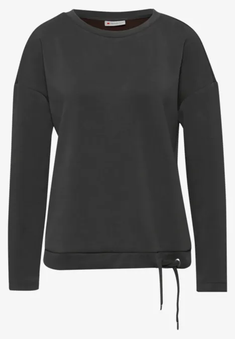 Silk-Look Shirt darkest brown