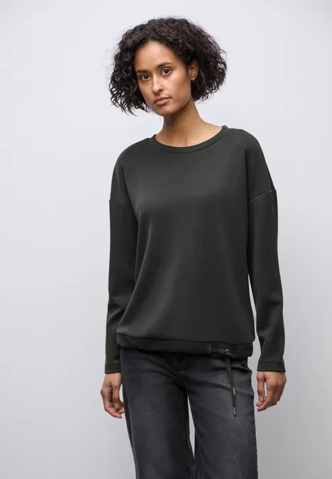 Silk-Look Shirt darkest brown