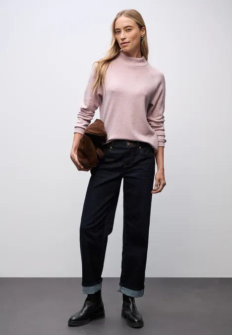Kuscheliges Melange Shirt powder pink mel.
