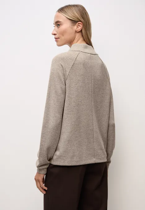 Kuscheliges Melange Shirt sanded beige mel.