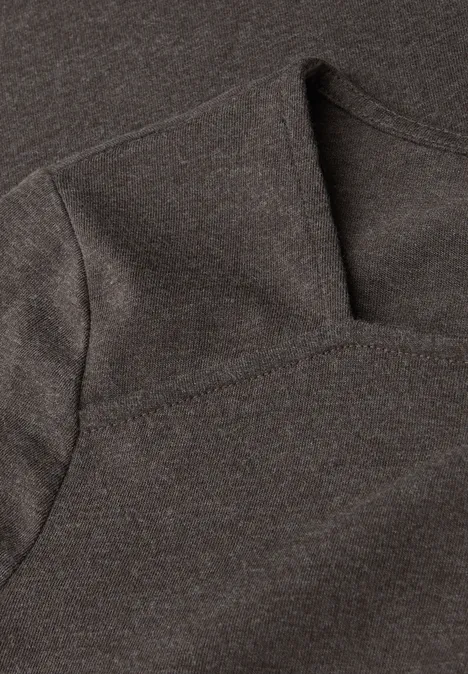 Shirt mit Carré Ausschnitt rustic brown mel.