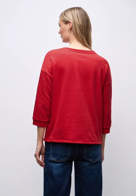 Strukturmix Shirt racing red