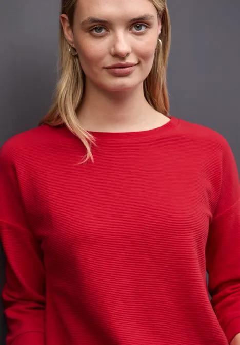 Strukturmix Shirt racing red