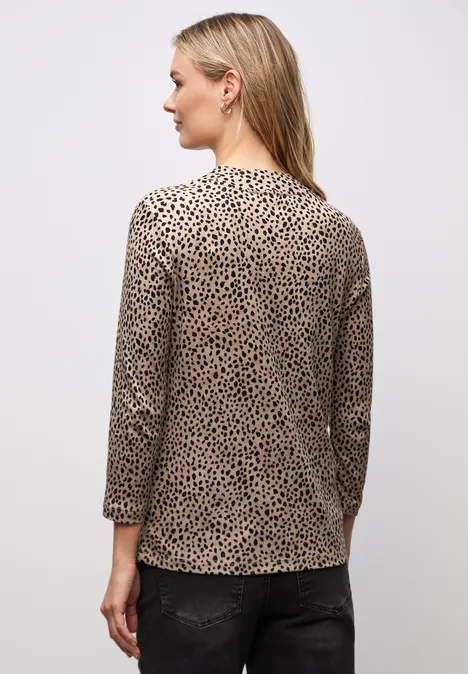 Basic Leo Turtleneck Shirt sanded beige