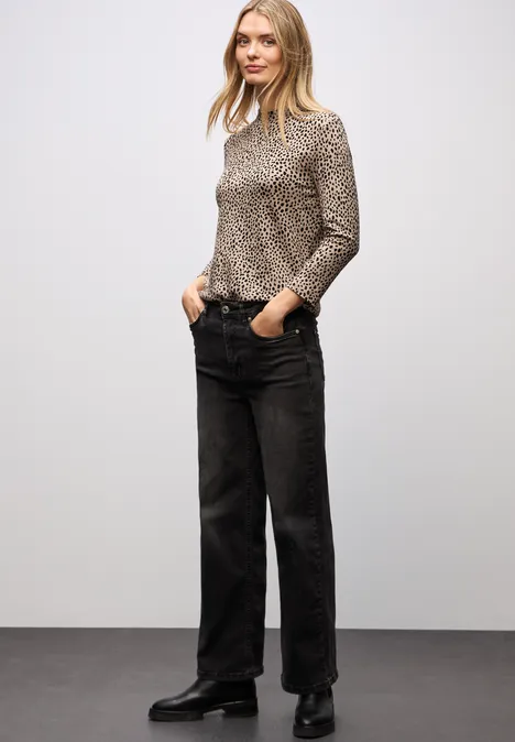 Basic Leo Turtleneck Shirt sanded beige