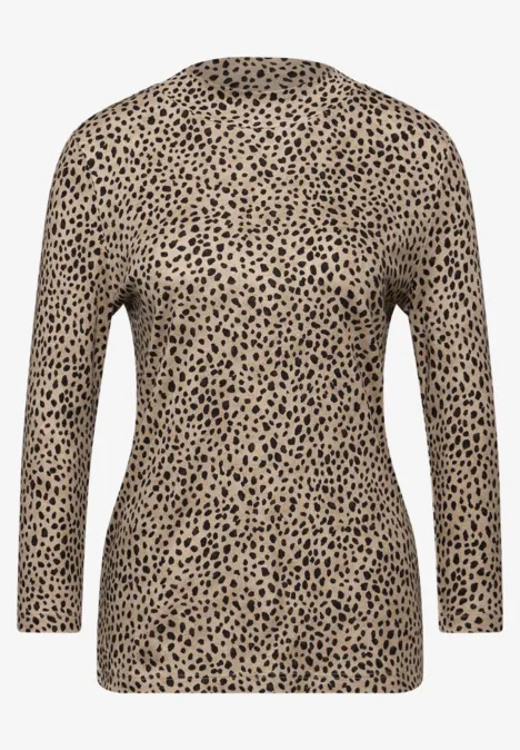 Basic Leo Turtleneck Shirt sanded beige