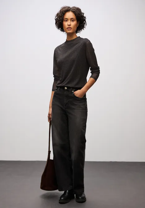Leo Mesh-Shirt darkest brown