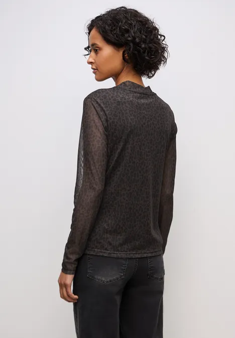 Leo Mesh-Shirt darkest brown