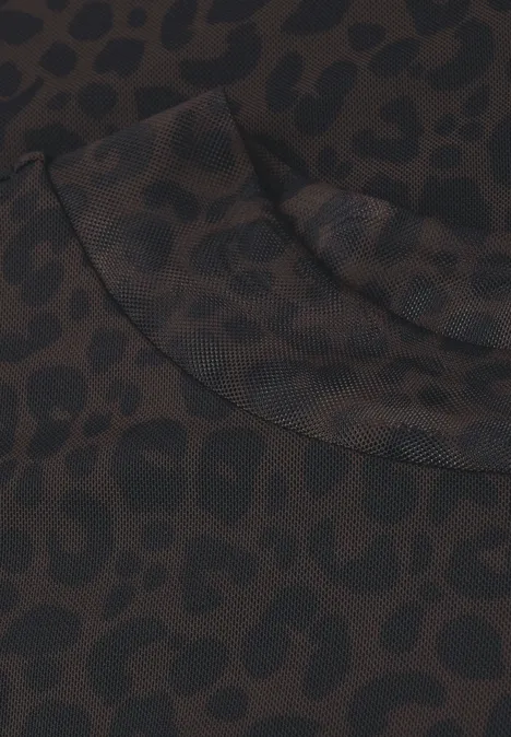 Leo Mesh-Shirt darkest brown