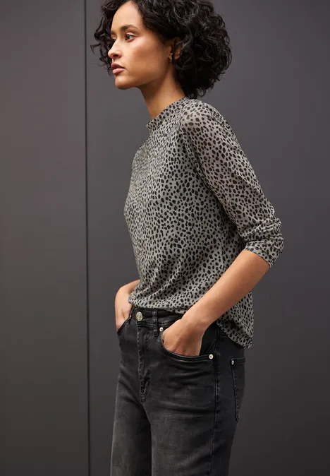 Leo Mesh-Shirt sanded beige