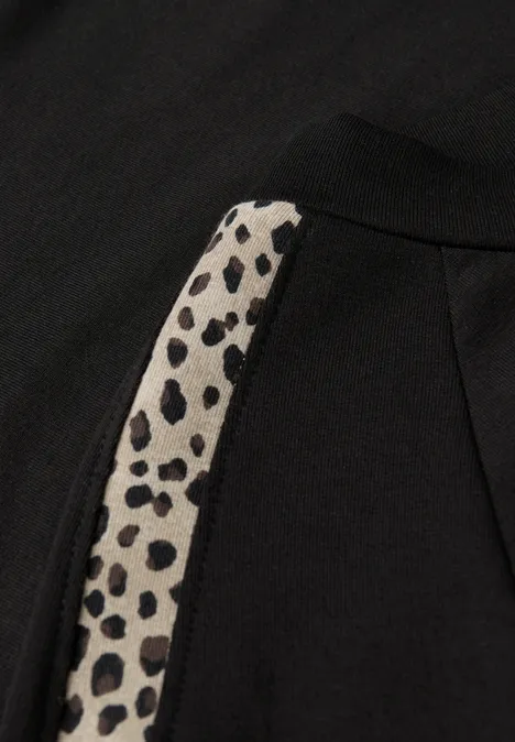 Shirt mit Leo-Gallonstreifen Black