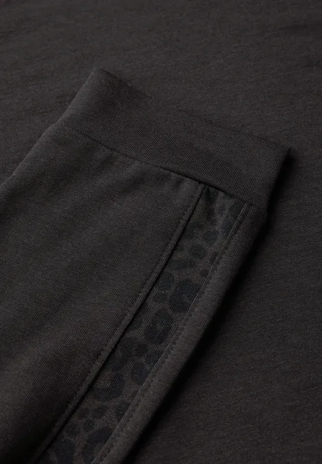 Shirt mit Leo-Gallonstreifen darkest brown