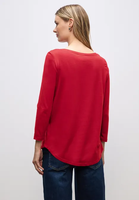 Chemise à manches longues racing red