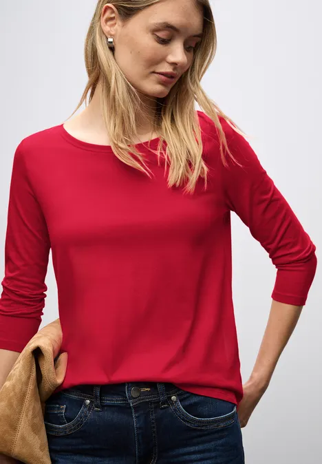 Chemise à manches longues racing red