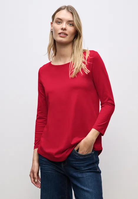 Chemise à manches longues racing red