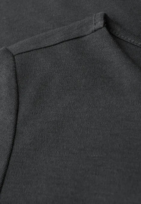 T-shirt basique à manches longues lead grey