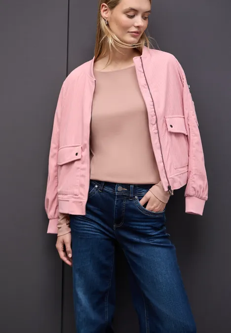 Basic shirt met lange mouwen faded rose