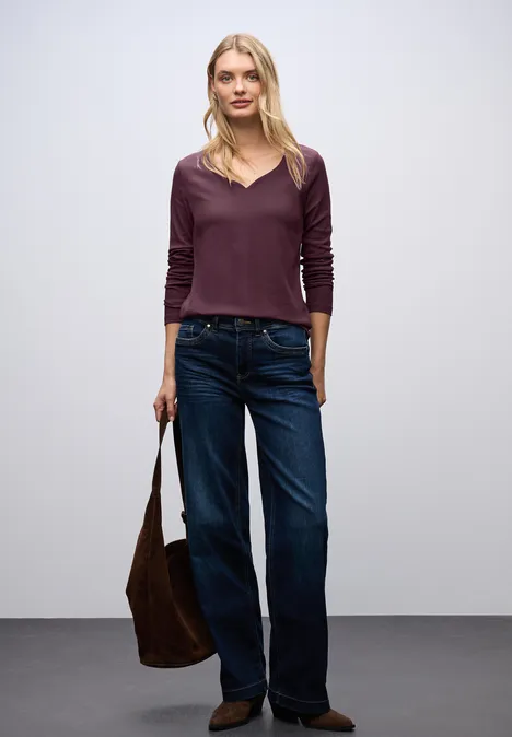 Shirt mit Herzausschnitt Jazz Berry