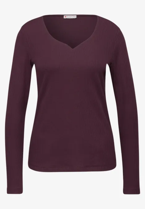 Shirt mit Herzausschnitt Jazz Berry