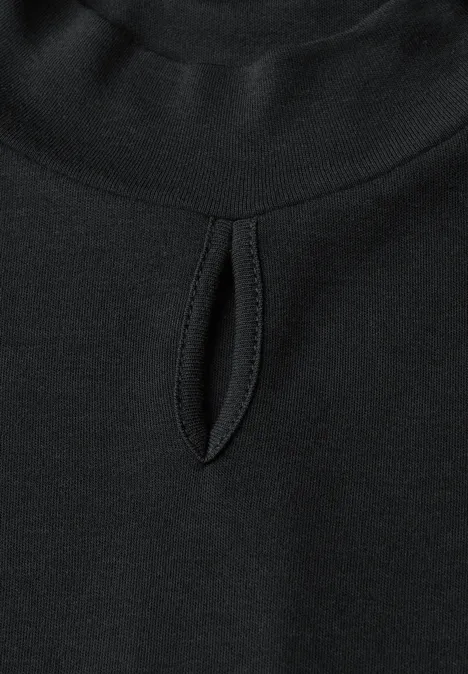 Shirt met uitgesneden detail Black