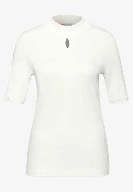 Shirt mit Cut-Out Detail off white