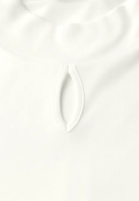 Shirt mit Cut-Out Detail off white