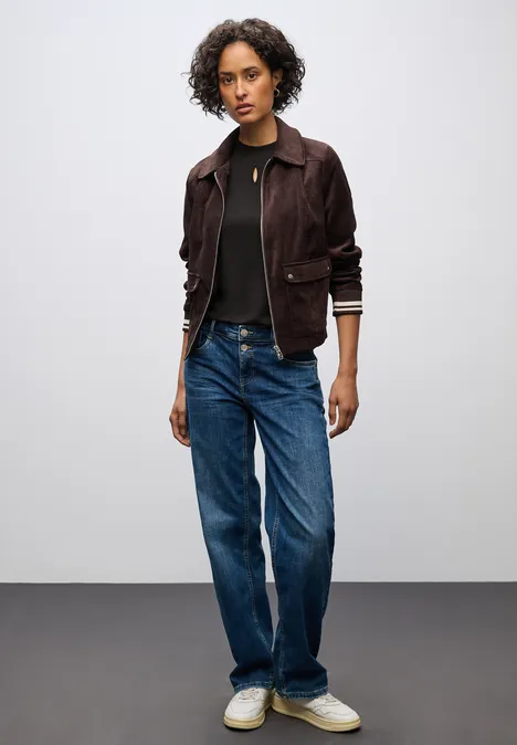 Shirt met uitgesneden detail darkest brown