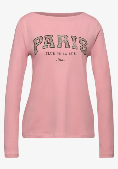 Shirt mit Print powder pink