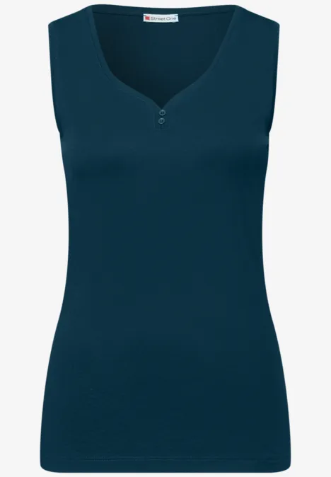Top met knoopdetail tide blue Top met knoopdetail tide blue