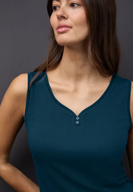 Top met knoopdetail tide blue Top met knoopdetail tide blue