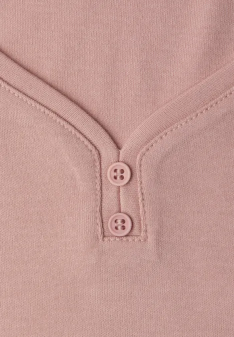 Top met knoopdetail faded rose Top met knoopdetail faded rose