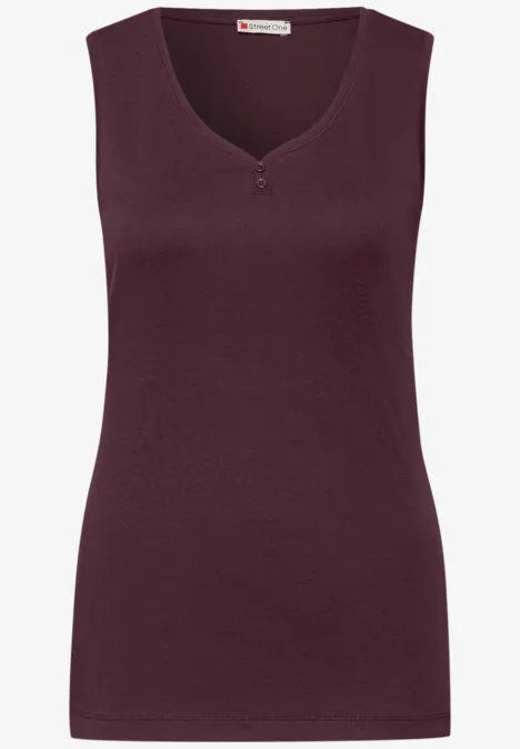 Top mit Knopfdetail jazz berry Top mit Knopfdetail jazz berry