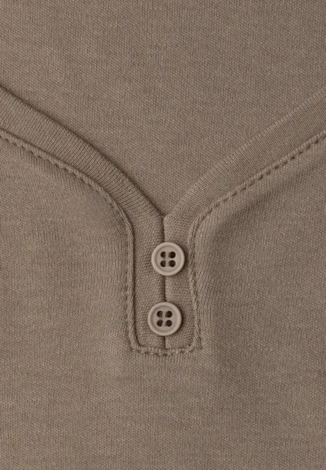 Top mit Knopfdetail light terra mocha Top mit Knopfdetail light terra mocha