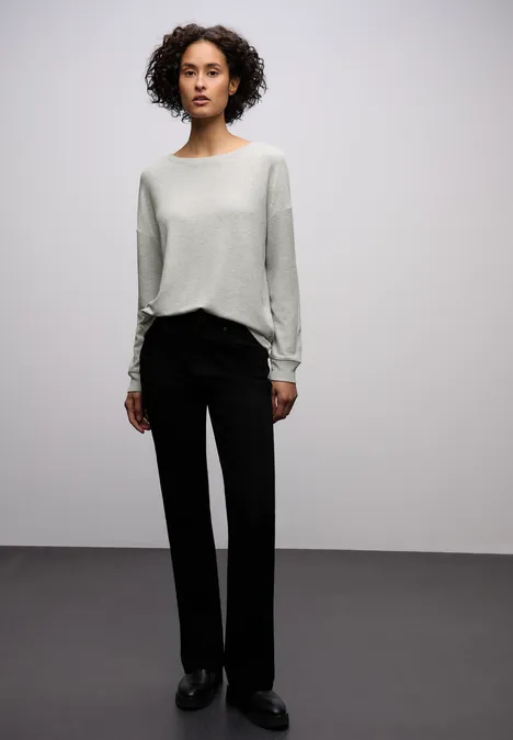 Koszula z brokatowymi detalami pelican grey mel.