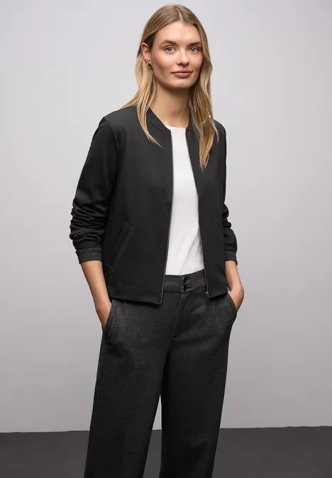 Blouson mit Glitzerdetails Black