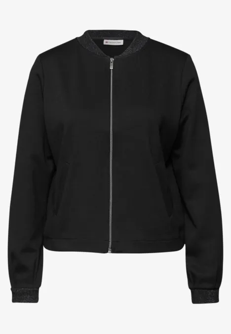 Blouson met glitterdetails Black