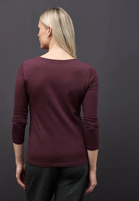 Shirt mit Meshdetails jazz berry
