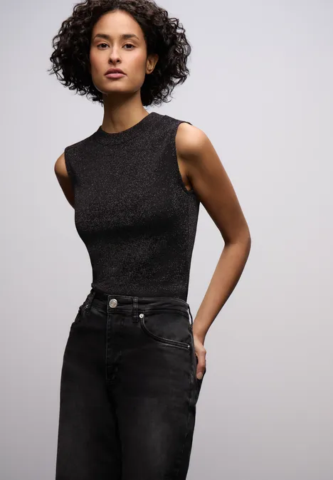 Top scintillant Black